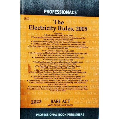 Professional's Electricity Rules, 2005 Bare Act 2023